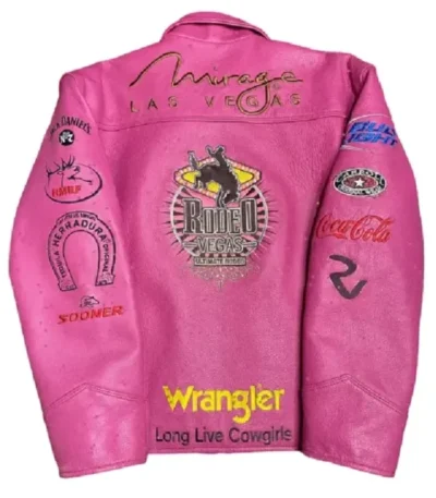 Long Live Cowgirls Las Vegas Pink Leather Jacket
