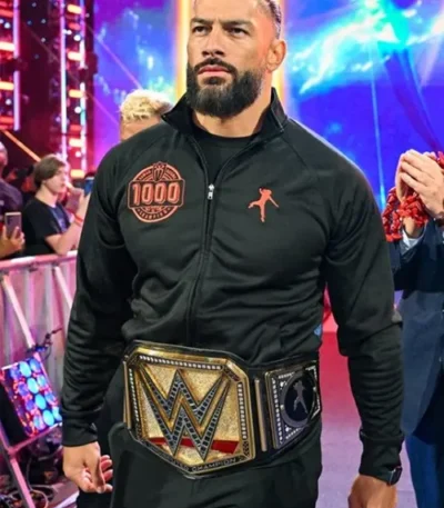Roman Reigns 1000 Days Black Track Jacket