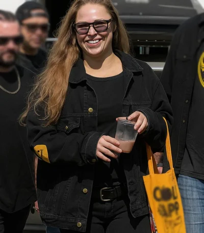 Ronda Rousey Black Denim Jacket
