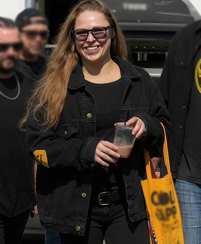 Ronda Rousey Black Denim Jacket Ronda Rousey Black Denim Jacket