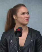 Ronda Rousey Cropped Leather Jacket