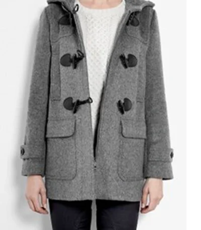 Rosalee Calvert Grimm S04 Grey Wool Coat
