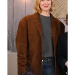 Rosy McEwen Rabbit Trap Brown Oversized Coat