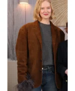Rosy McEwen Rabbit Trap Brown Oversized Coat