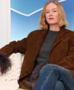 Rosy McEwen Rabbit Trap Brown Oversized Coat