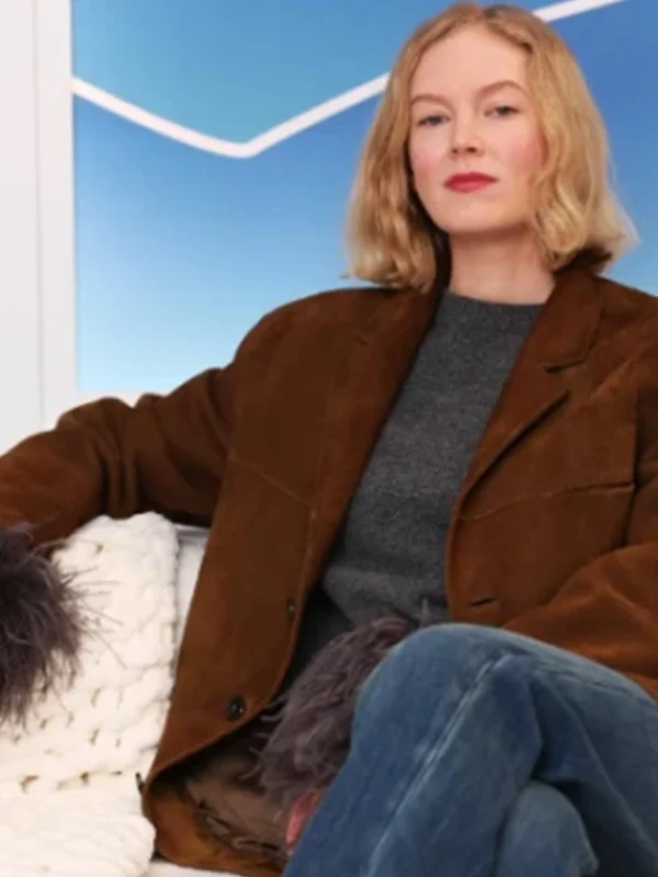 Rosy McEwen Rabbit Trap Brown Oversized Coat