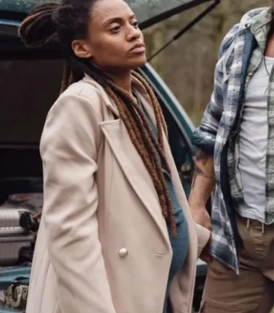 Roxi Kravitz Stand Your Ground Beige Wool Coat