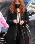 Russian Doll S02 Nadia Vulvokov Black Long Coat