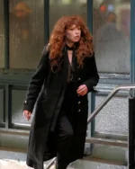 Russian Doll S02 Nadia Vulvokov Black Long Coat