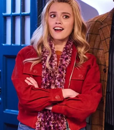 SNL 2026 Aimee Lou Wood Red Jacket