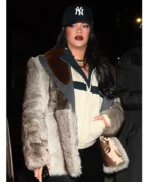 SNL S51 Rihanna Shearling Coat