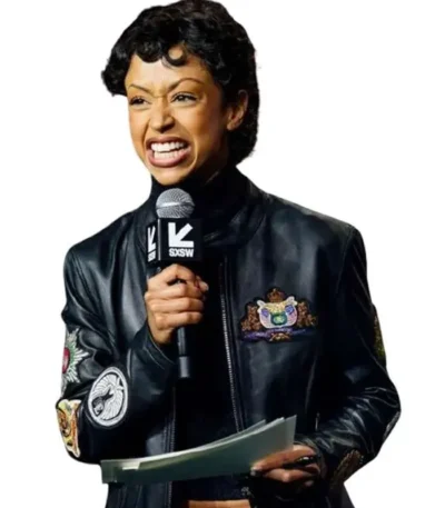 SXSW 2026 Liza Koshy Leather Jacket