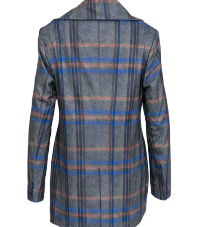 Safe Home 2023 Aisha Dee Grey Check Coat