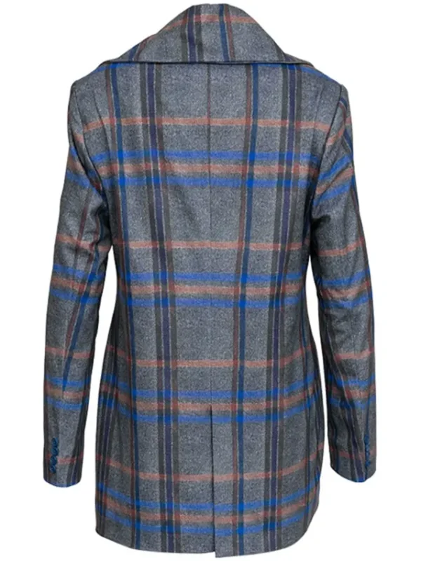 Safe Home 2023 Aisha Dee Grey Check Coat