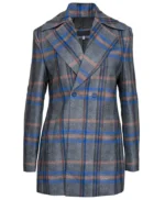 Safe Home 2023 Aisha Dee Grey Check Coat
