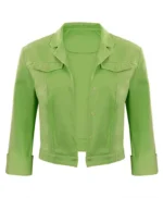 Sam Greenfield Luck Green Leather Jacket