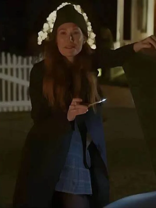 Sam & Kate 2022 Schuyler Fisk Black Coat