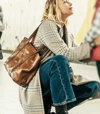 Sara Exterritorial Checked Coat