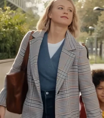 Sara Exterritorial Checked Coat