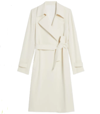 Sarah Levy SurrealEstate White Wool Coat
