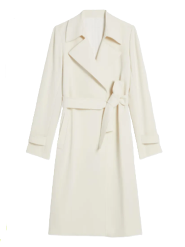 Sarah Levy SurrealEstate White Wool Coat