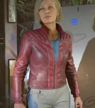 Sarah Morgan Starfield Leather Jacket