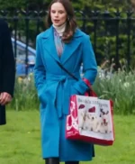 Sarah Ramos Christmas In Notting Hill Trench Coat