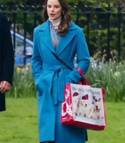Sarah Ramos Christmas In Notting Hill Trench Coat