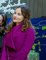 Sarah Ramos Christmas in Notting Hill Purple Long Coat