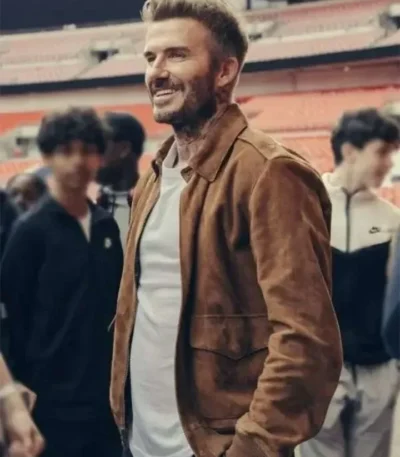 Save Our Squad David Beckham Suede Jacket
