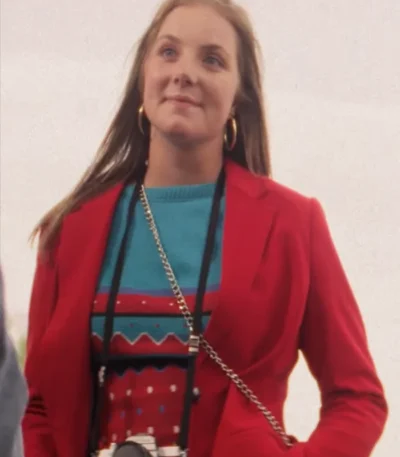 Saylor McPherson This Too Shall Pass Red Blazer