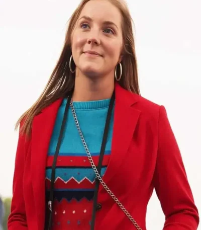 Saylor McPherson This Too Shall Pass Red Blazer