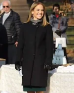 Second Act Jennifer Lopez Black Wool Coat
