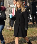 Second Act Jennifer Lopez Black Wool Coat