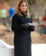 Second Act Jennifer Lopez Black Wool Coat