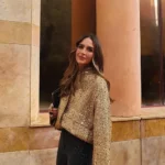 Sequin Gold O Neck Jacket