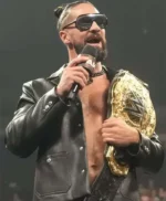 Seth Rollins Monday Night RAW Black Leather Jacket