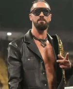 Seth Rollins Monday Night RAW Black Leather Jacket