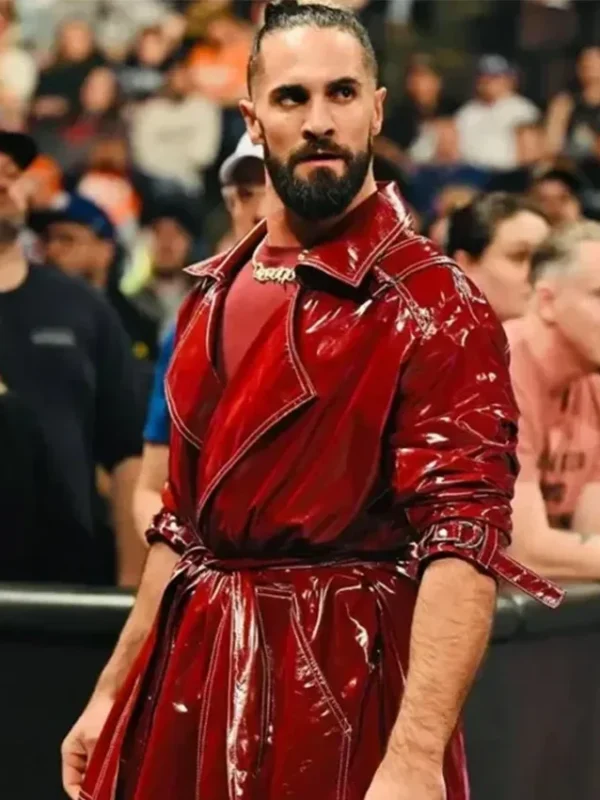 Seth Rollins Monday Night RAW Red Trench Coat