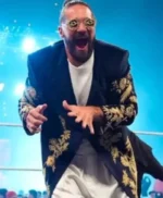Seth Rollins WWE RAW Golden Peacock Coat