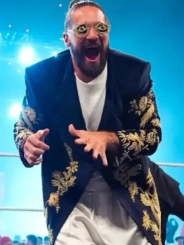 Seth Rollins WWE RAW Golden Peacock Coat