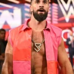 Seth Rollins WWE Raw 2025 Leather Vest