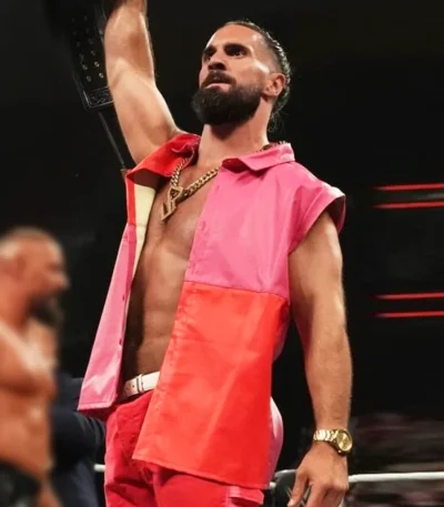 Seth Rollins WWE Raw 2025 Leather Vest