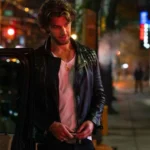 Sex/Life Brad Simon Black Biker Quilted Leather Jacket