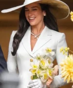 Dua Lipa Wedding White Bridal Blazer