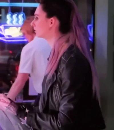 Harold and the Purple Crayon Tanya Reynolds Black Biker Jacket