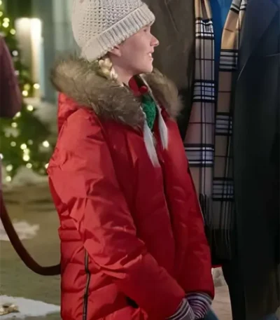 Holiday Hotline 2023 Myla Volk Red Parka Jacket