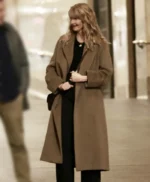 Laura Dern Is This Thing On Brown Coat