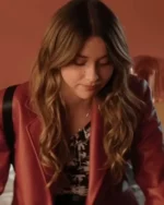 Nicole Wallace Culpa Tuya Red Leather Blazer