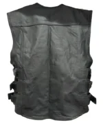 Dorm Street & Steel Anarchy Black Leather Vest